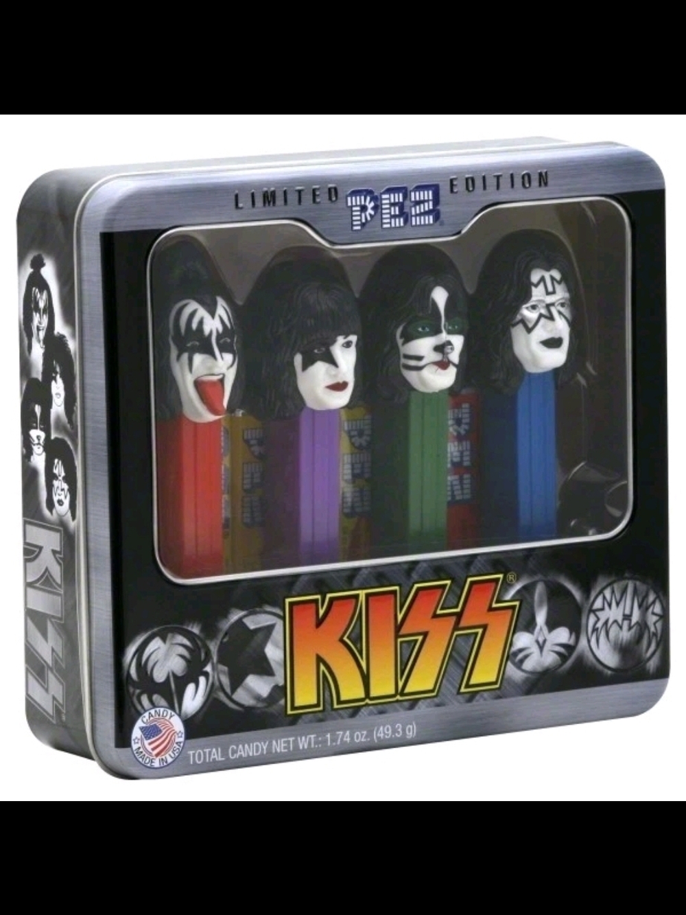 KISS Limited Edition PEZ Collector Tin Set Factory Sealed NEW